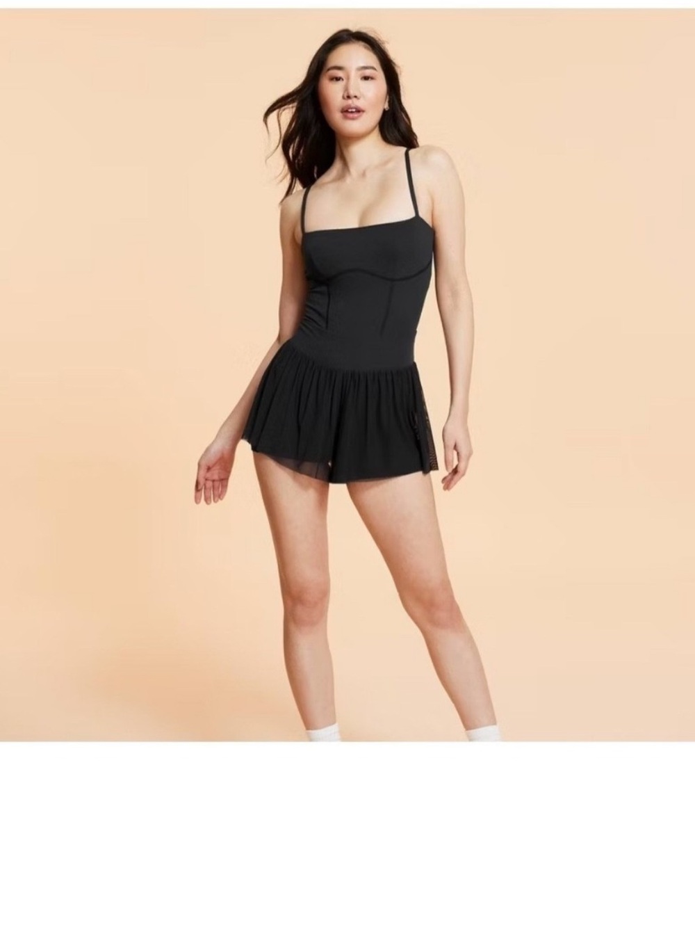 Blogilates Black Athletic Dress Romper - Picture 3 of 4